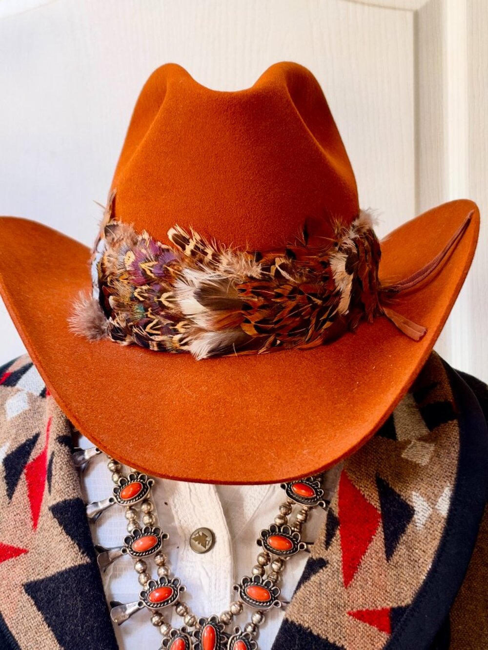 Vintage Resistol "Tall Pine" Western Hat Rust Size 7
